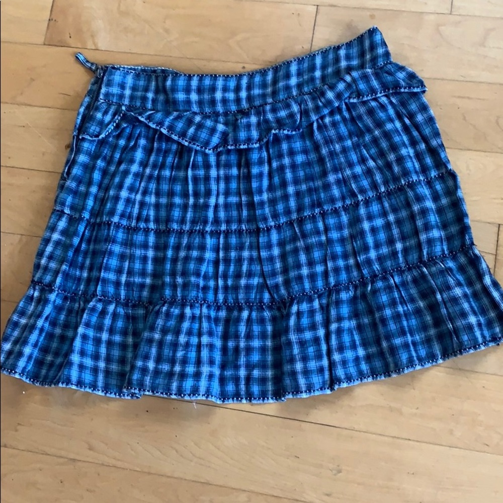 Max Studio Checkered Skirt